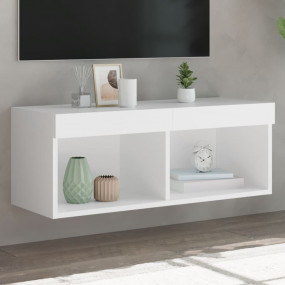 TV Cabinet White Engineered wood Standard TV Cabinet