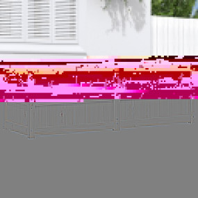 Garden Planter Natural wood Solid pine wood Large
