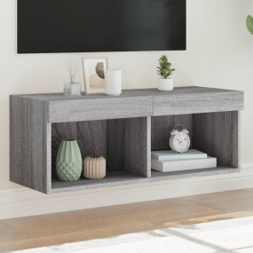 TV Cabinet Gray Sonoma Engineered wood Compact