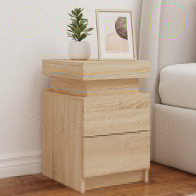 Bedside Cabinet Sonoma Oak Engineered Wood Standard