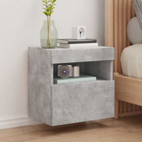 TV Wall Cabinet Concrete gray Engineered wood Compact