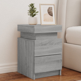 Bedside Cabinet Grey Sonoma Engineered wood 13.8x15.4x2...