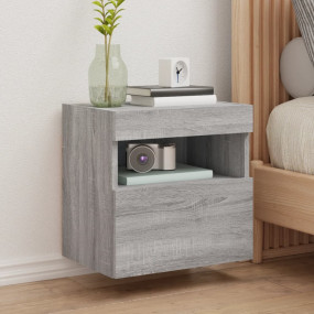 TV Wall Cabinet Set of 2 Gray Sonoma Engineered Wood