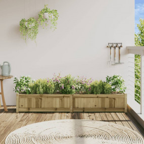 Garden Planter Natural Pine Vacuum pressure treated pin...