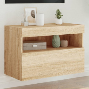 TV Wall Cabinet Sonoma oak Engineered wood 23.6x11.8x15...