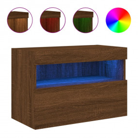 TV Wall Cabinet Brown Oak Engineered wood 23.6 x 11.8 x...