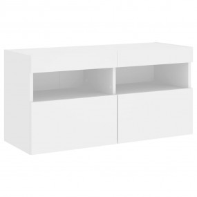 TV Wall Cabinet White Engineered wood 31.5 x 11.8 x 15....