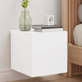 TV Wall Cabinet White Engineered wood Compact TV Wall C...