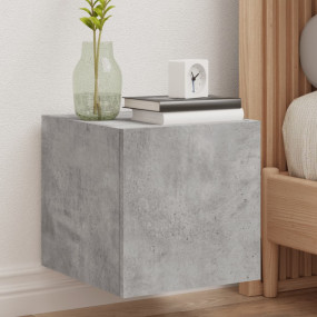 TV Wall Cabinet Set of 2 Concrete grey Engineered wood ...