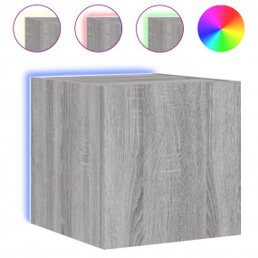 TV Wall Cabinet Gray sonoma Engineered wood TV Wall Cab...