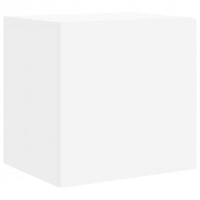 TV Wall Cabinet White Engineered Wood Medium TV Wall Ca...