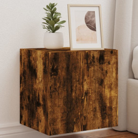 TV Wall Cabinet Smoked Oak Engineered Wood 16x13.8x15.7...