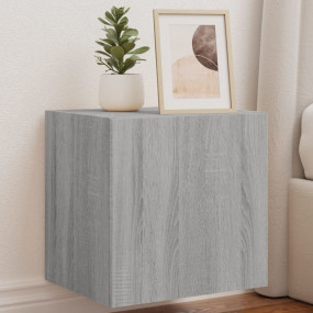 TV Wall Cabinet Grey sonoma Engineered wood TV Wall Cab...