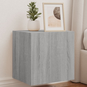 TV Wall Cabinet Set of 2 Grey Sonoma Engineered wood Me...