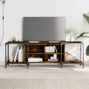 TV Cabinet Smoked Oak Engineered wood, metal Medium