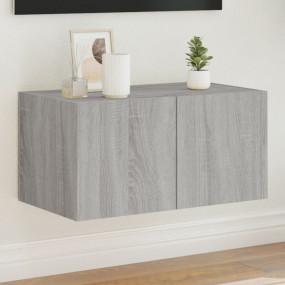 TV Wall Cabinet Gray Sonoma Engineered Wood Standard