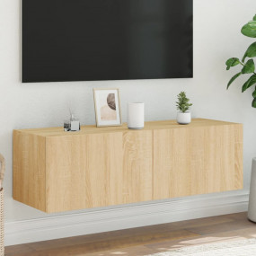 TV Wall Cabinet Sonoma oak Engineered wood 39.4 in