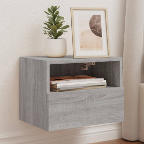 TV Wall Cabinet Grey Sonoma Engineered wood Compact