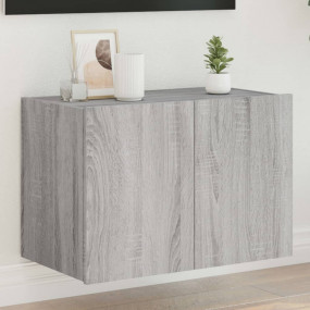TV Wall Cabinet Gray sonoma Engineered wood 23.6 x 13.8...