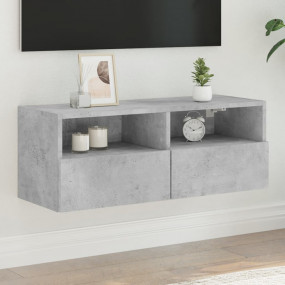 TV Wall Cabinet Concrete grey Engineered wood 31.5x11.8...