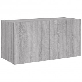 TV Wall Cabinet Grey sonoma Engineered wood 31.5 x 13.8...