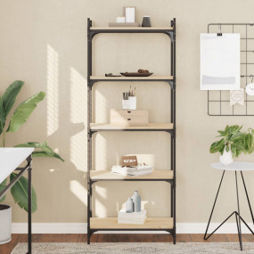 Bookcase Sonoma oak Engineered wood Adjustable Feet Boo...