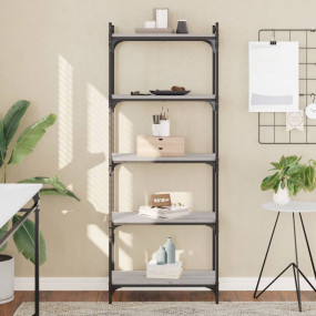 Bookcase Grey Sonoma Engineered wood Medium Bookcase
