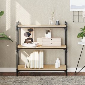 Bookcase Sonoma oak Engineered wood Medium Adjustable F...