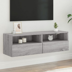 TV Wall Cabinet Grey Sonoma Engineered wood 39.4 in