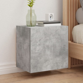 TV Wall Cabinet Set of 2 Concrete Grey Engineered wood