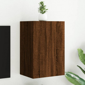 TV Wall Cabinet Brown Oak Engineered Wood 15.9 x 11.8 x...