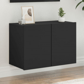 TV Cabinet Black Engineered wood Medium TV Cabinet Rect...
