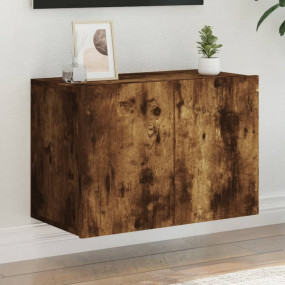 TV Cabinet Smoked Oak Engineered Wood Medium TV Cabinet