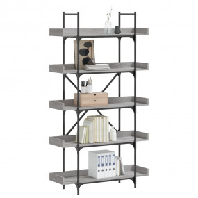 Bookcase Grey Sonoma Engineered wood, Metal 39.4 x 13.0...