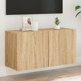 TV Cabinet Sonoma oak Engineered wood Medium TV Cabinet