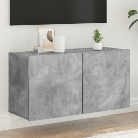 TV Cabinet Concrete grey Engineered wood Medium TV Cabi...
