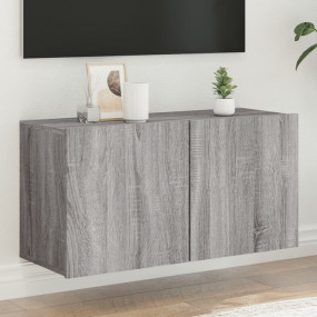 TV Cabinet Grey Sonoma Engineered wood TV Cabinet Recta...