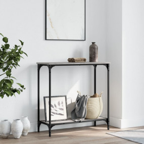 Console Table Gray Sonoma Engineered wood, metal
