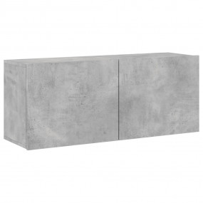 TV Cabinet Concrete Grey Engineered Wood