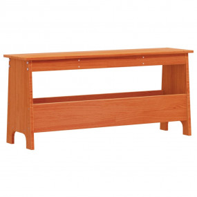 Hall Bench Wax Brown Solid Pinewood Medium Hall Bench