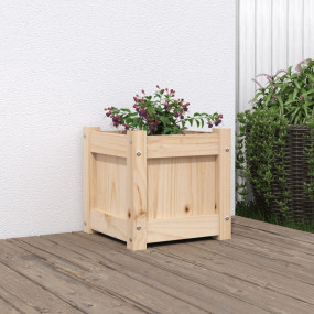 Garden Planter Natural Solid pine wood Medium Decorativ...