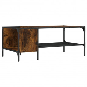 Coffee Table Smoked Oak Engineered wood, metal