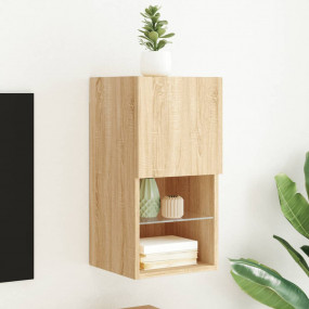TV Cabinet Sonoma Oak Engineered wood, Glass 12.0x11.8x...