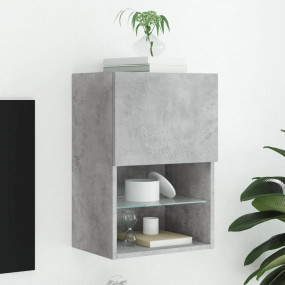 TV Cabinet Concrete grey Engineered wood, Glass Medium ...