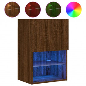 TV Cabinet Brown Oak Engineered Wood Small TV Cabinet