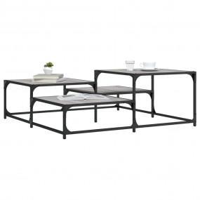Coffee Table Grey Sonoma Engineered Wood Medium Adjusta...