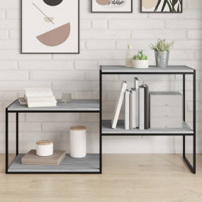 Wall Shelf Set of 4 Grey Sonoma Engineered wood Standar...