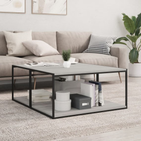 Wall Shelf Set of 4 Grey Sonoma Engineered wood 31.5x19...