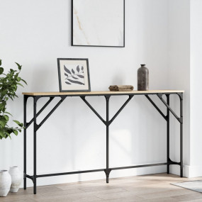 Console Table Sonoma Oak Engineered Wood, Metal