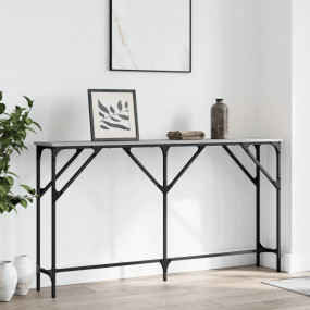 Console Table Gray Sonoma Engineered wood, metal